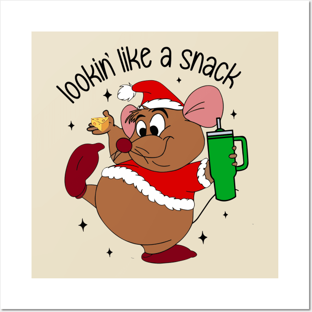 Lookin Like A Snack Gus Gus And The Cheese Christmas Wall Art by TrikoCraft